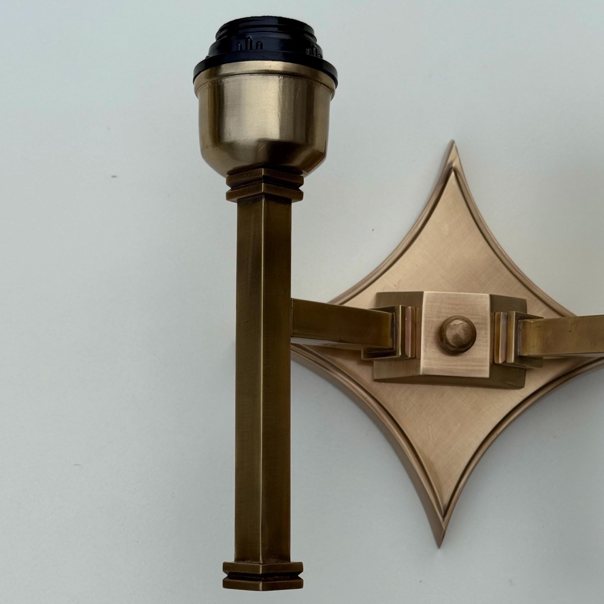 Double Antique Brass Wall Sconce Industrial Vintage Light | Dining Room