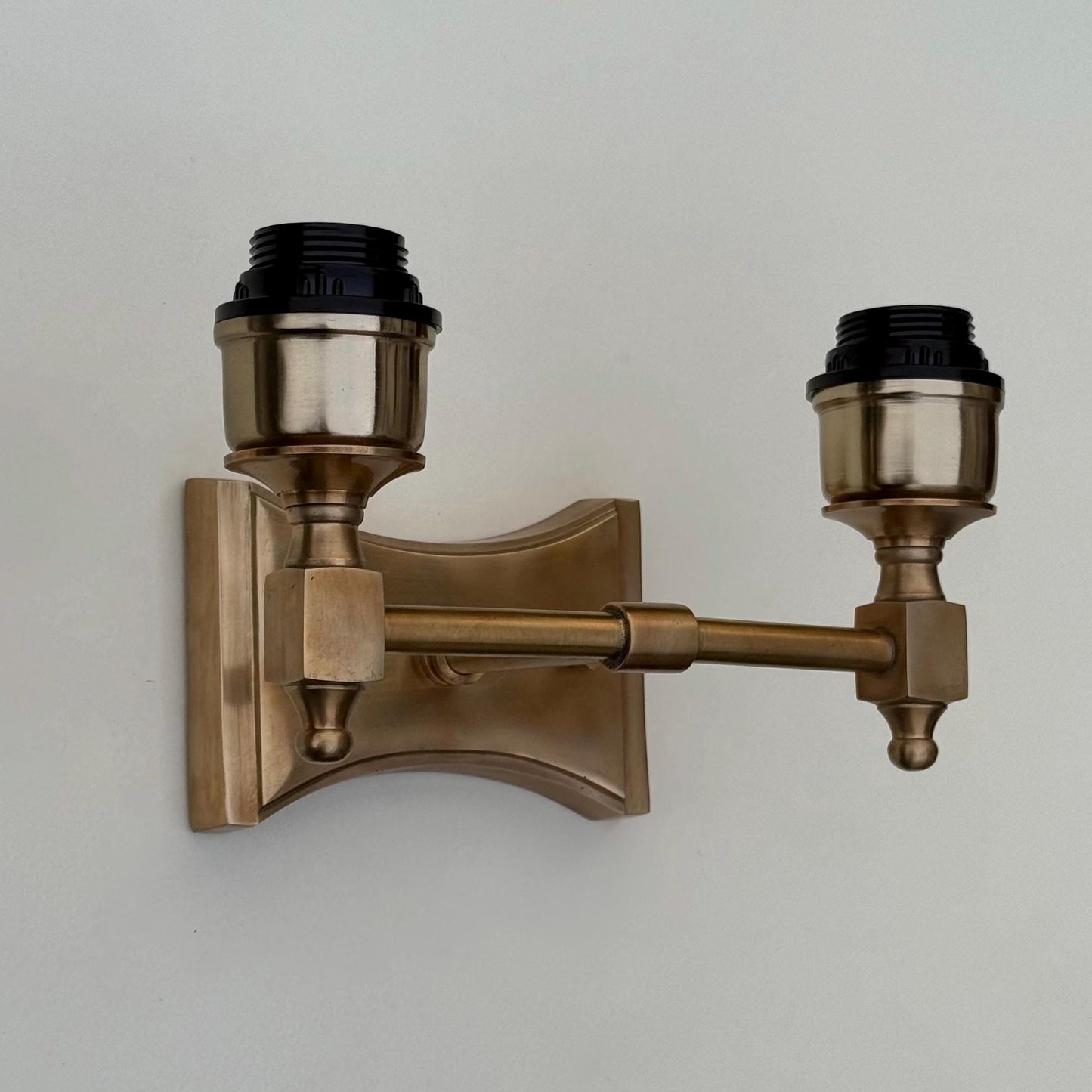 Double Antique Brass Wall Sconce Industrial Vintage Light