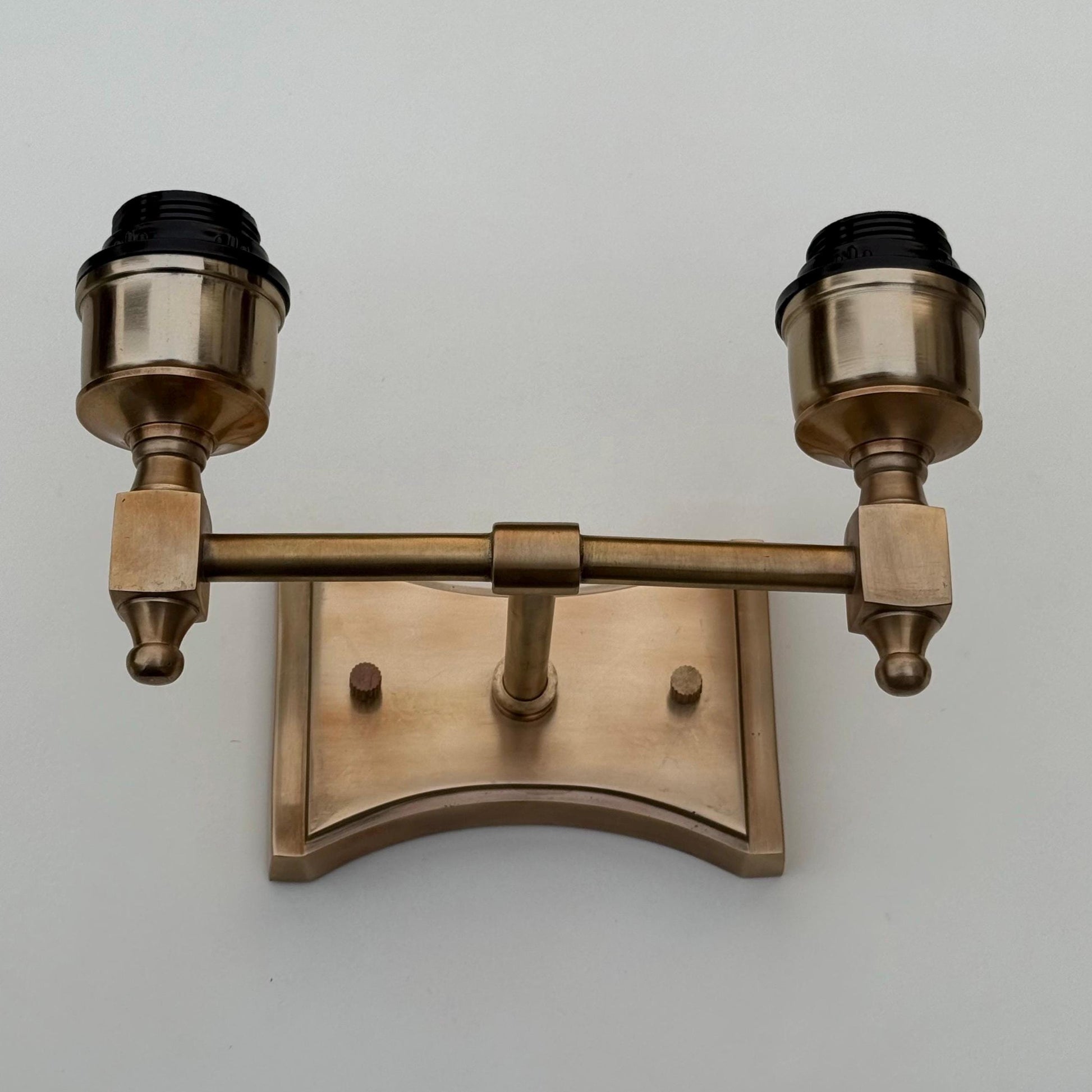 Double Antique Brass Wall Sconce Industrial Vintage Light | Dining Room | Kitchen Table