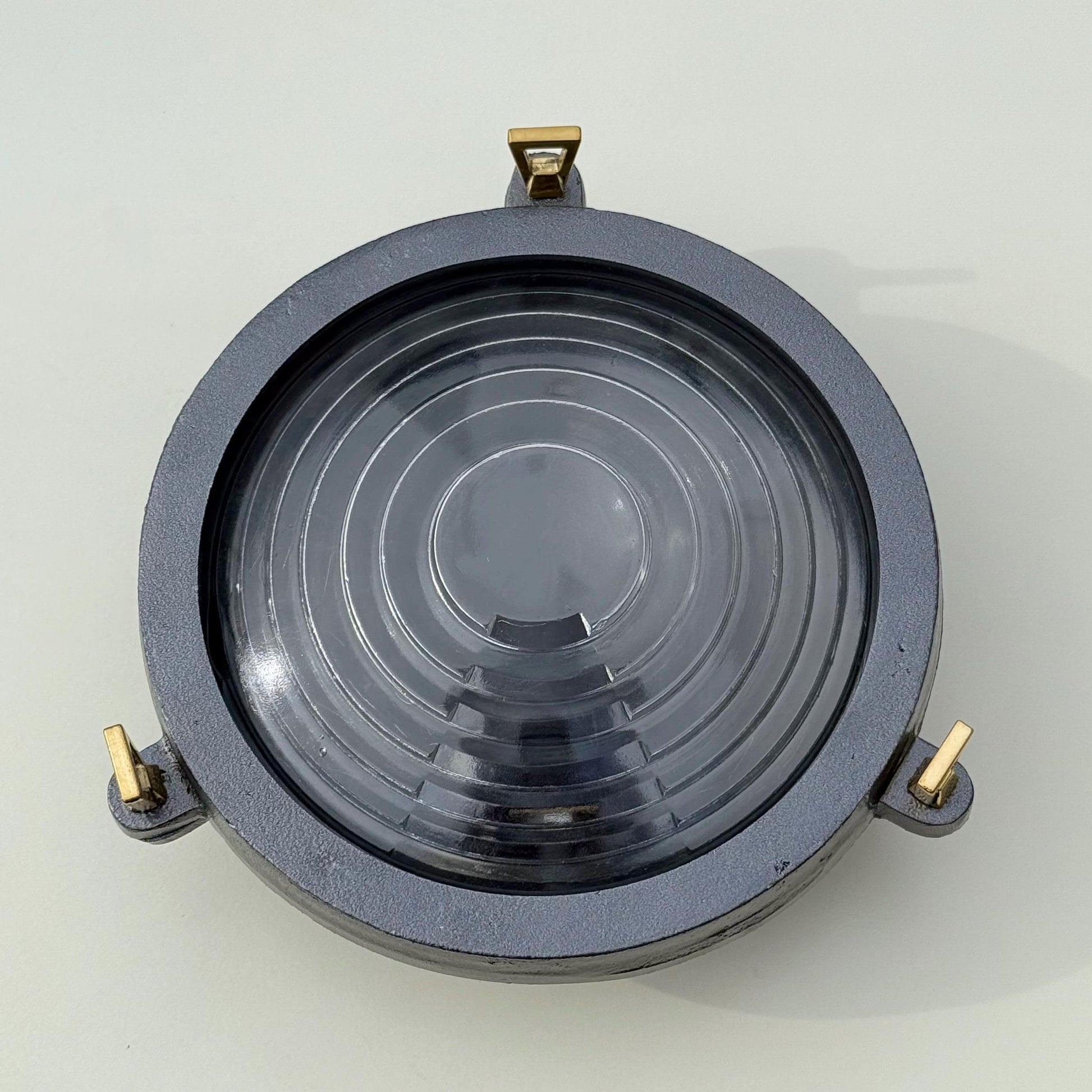 Wroxham ~ Solid Cast Pewter Round Bulkhead Industrial Wall Light House | Ceiling Bathroom | Outdoor Garden