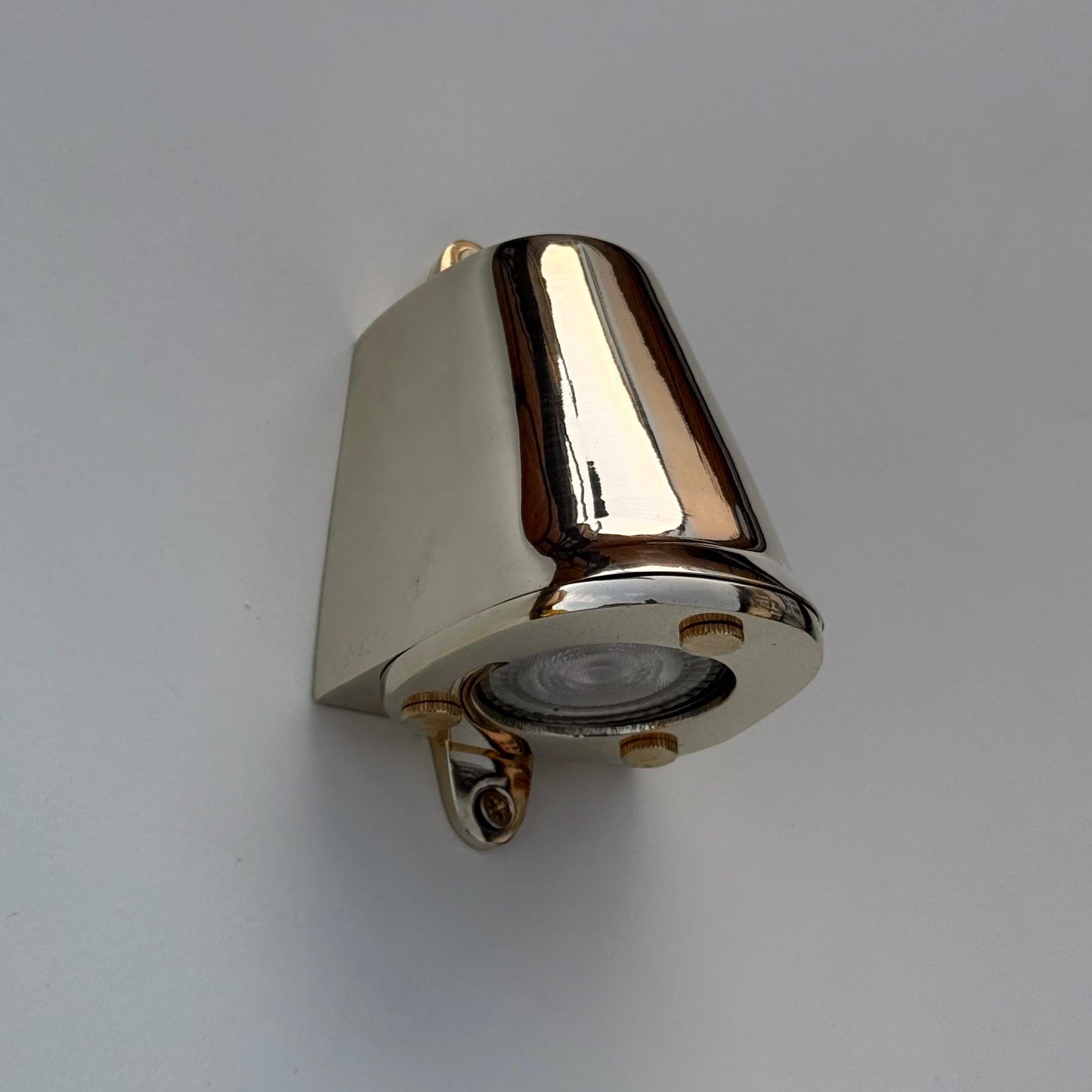 Holt ~ Solid Brass Wall Light ~ Outdoor & Bathroom Mast Down ~ 5 Inch