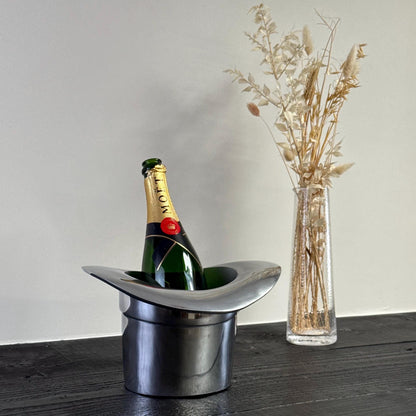 Top Hat ~ Solid Cast Champagne Ice Bucket | Wine Cooler Bath