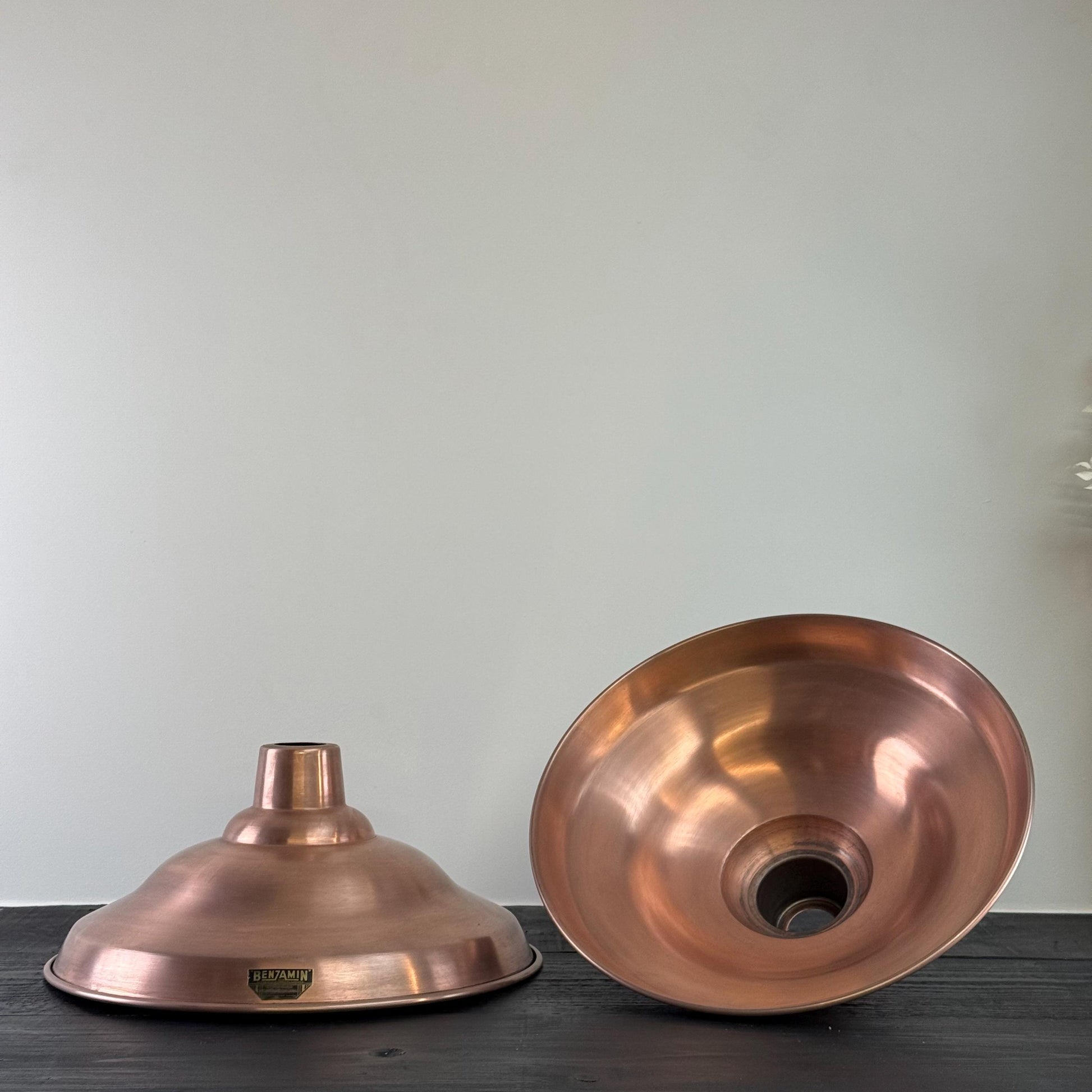 Bawsey ~ Antique Copper Industrial factory shade light ~ 16 Inch