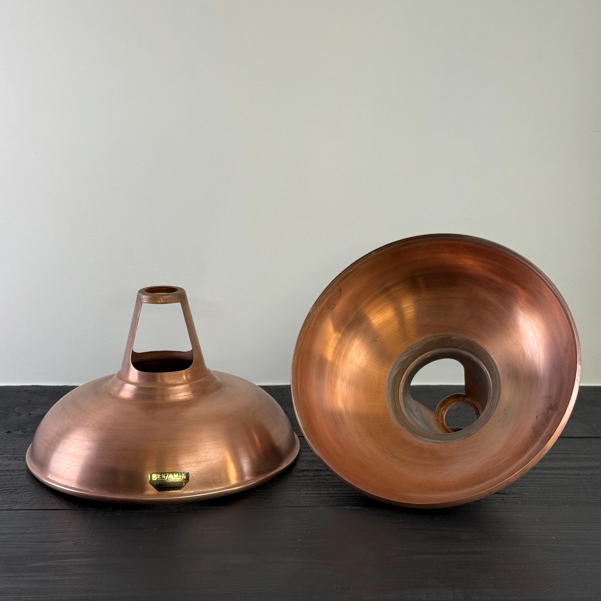 Cawston XL - Antique Copper Lampshade Pendant Set Light - 14 Inch
