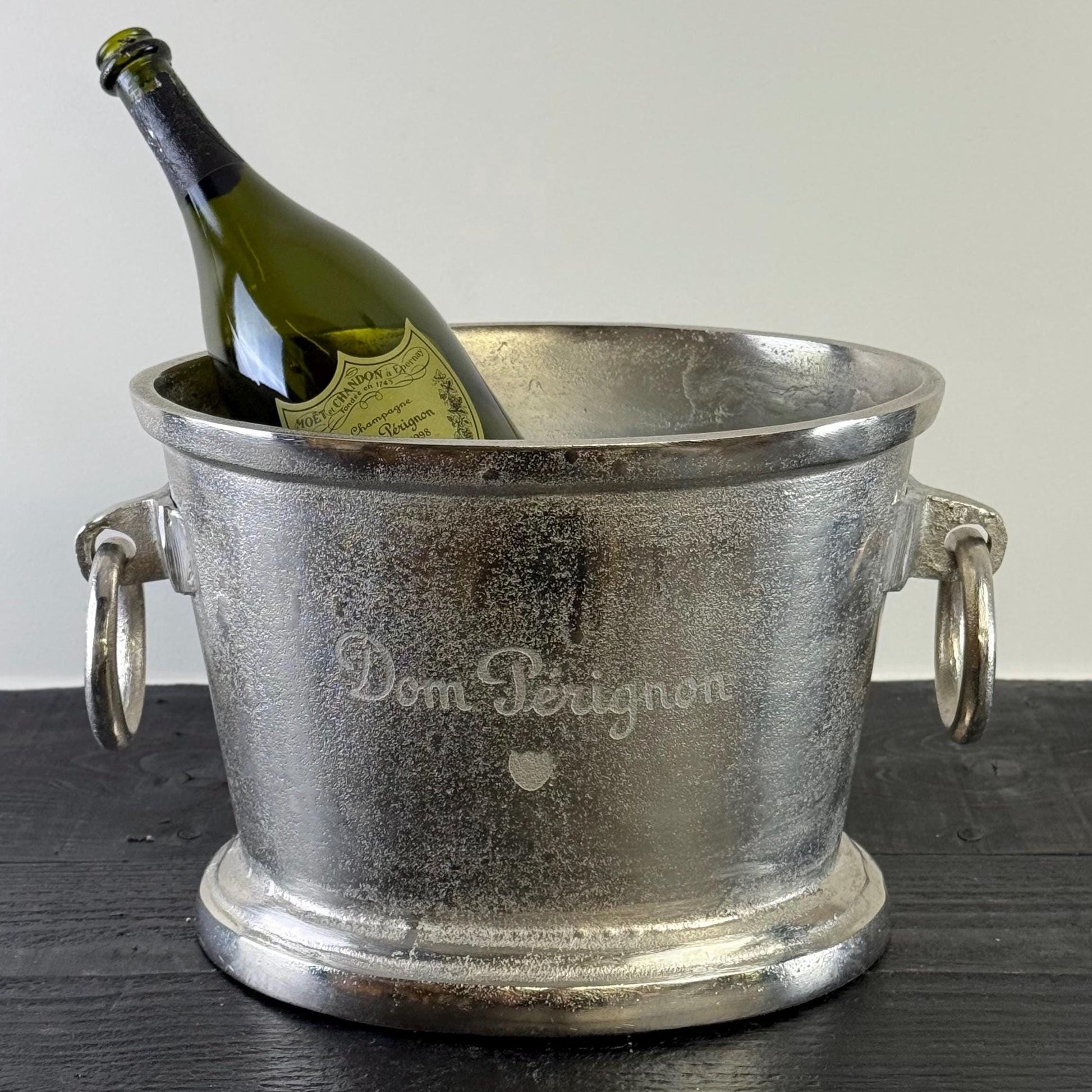 Dom Perignon Great Gatsby ~ Solid Cast Engraved Champagne Large Ice Bucket | Wine Cooler Bath
