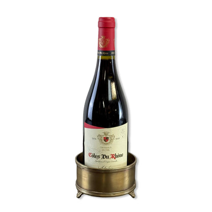 Luxury Vintage Antique Brass Wine Holder Ornante Bottle Stand Barware