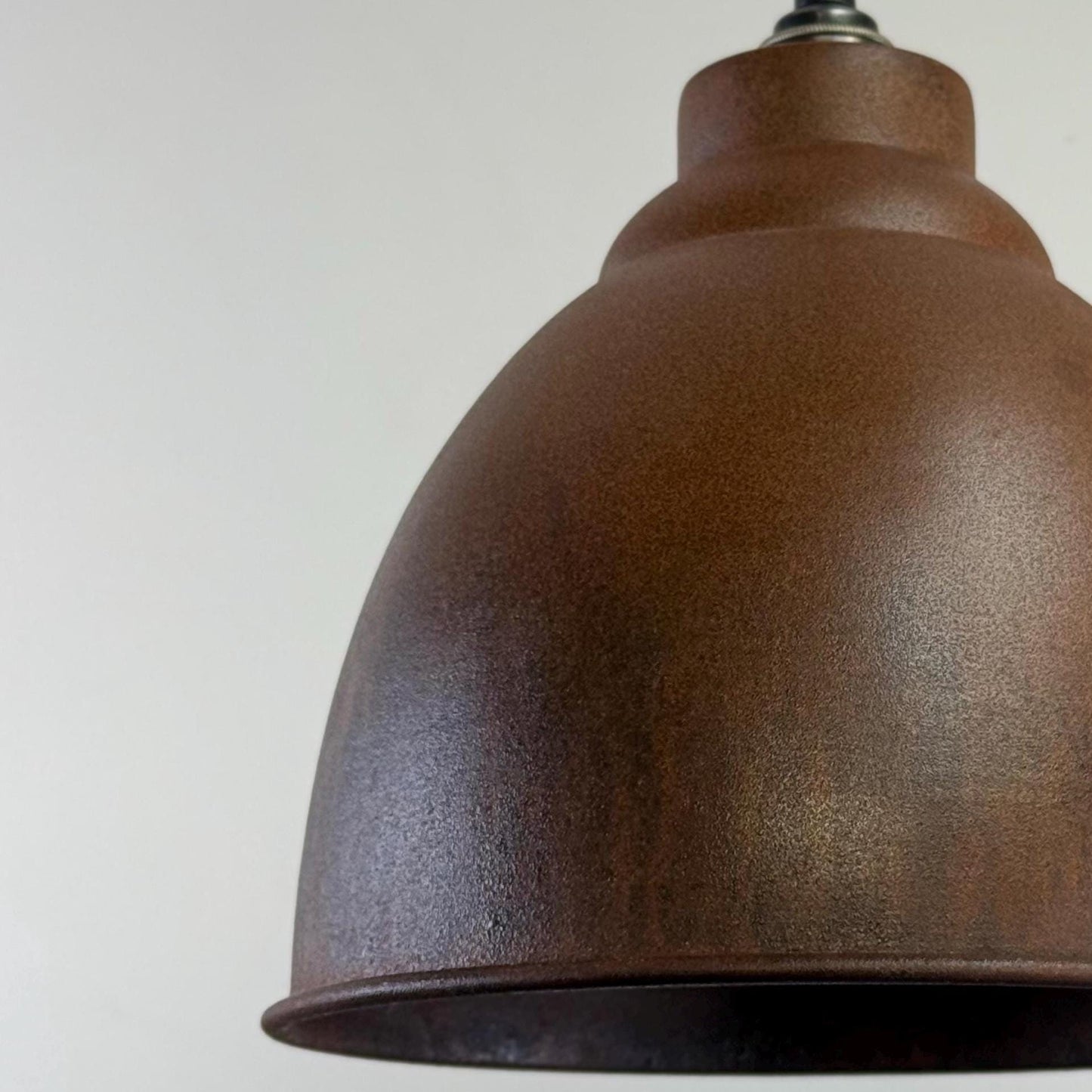 Brooke ~ Rusted Steel Lampshade Pendant Ceiling Light ~ 11 Inch
