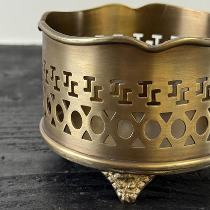 Luxury Vintage Antique Brass Wine Holder Ornante Bottle Stand Barware