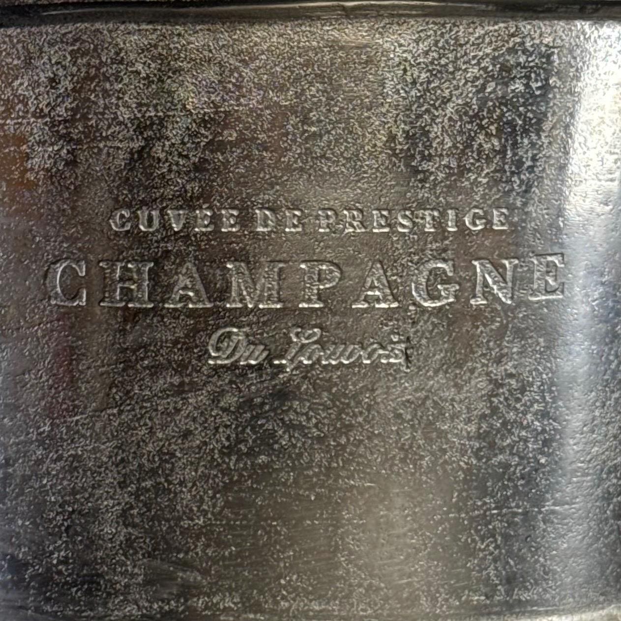 Great Gatsby ~ Solid Cast Engraved Champagne Large Ice Bucket | Wine Cooler Bath