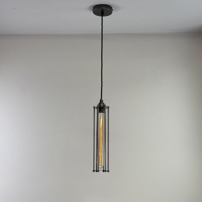 Solid Steel Cage Lampshade | Pendant Set Light ~ 12.5 Inches