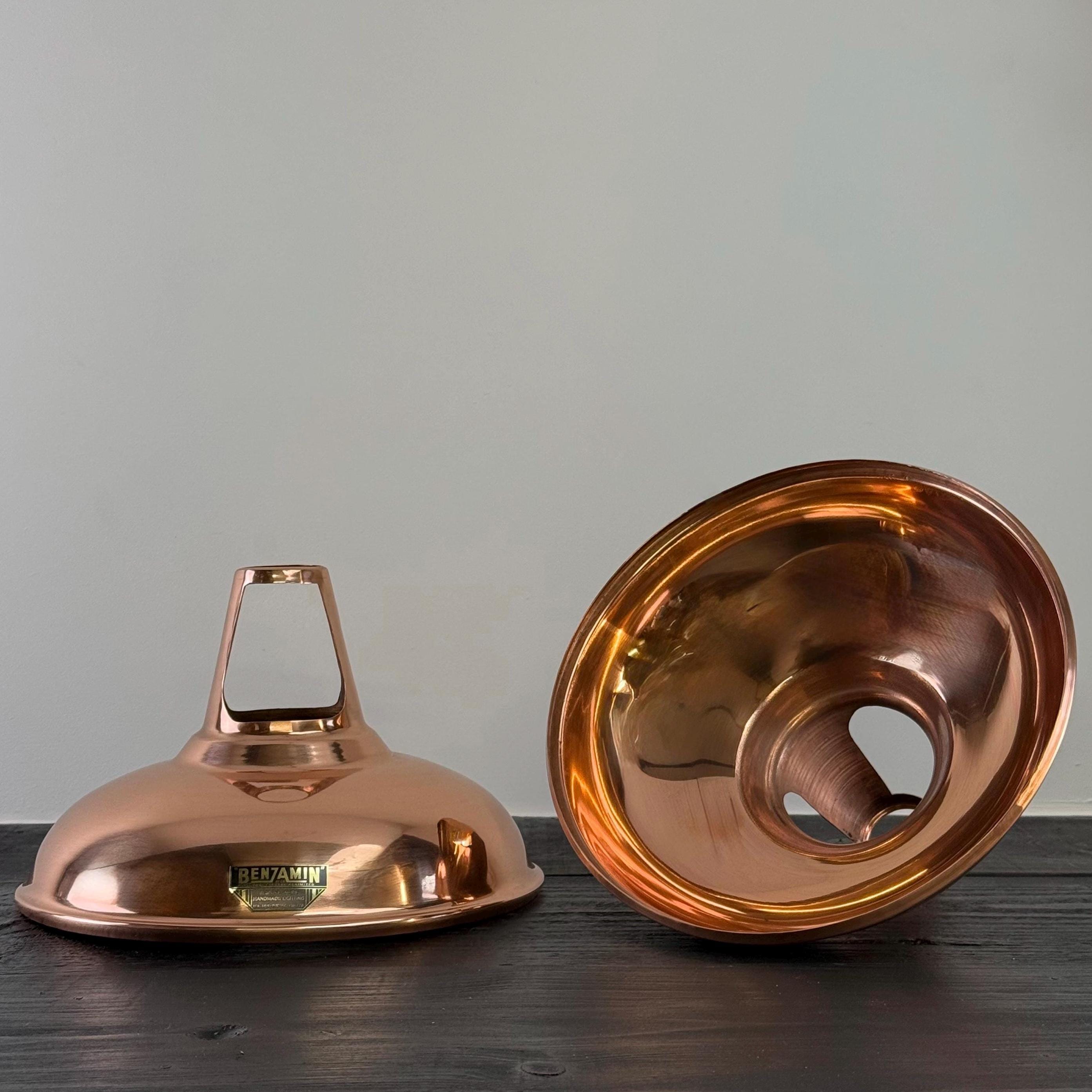 Cawston XL - Genuine Solid Copper Slotted Lampshade Pendant Set