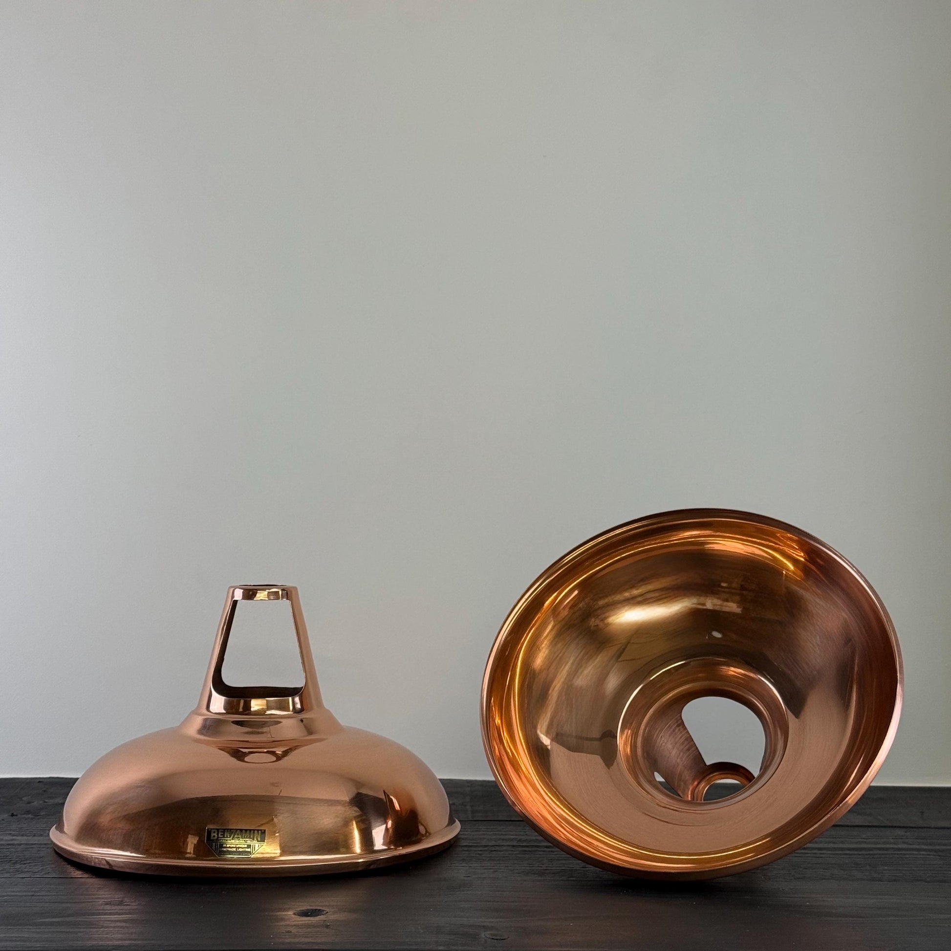 Cawston XL - Genuine Solid Copper Slotted Lampshade Pendant Set Light *Factory Second* - 14 Inch