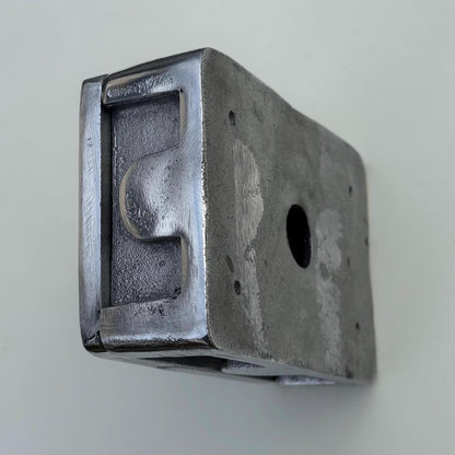 Black Nickel Double Switched 13A Power Socket 230V 13A 2 Gang 2G Solid Cast Metal Conduit Switch Industrial