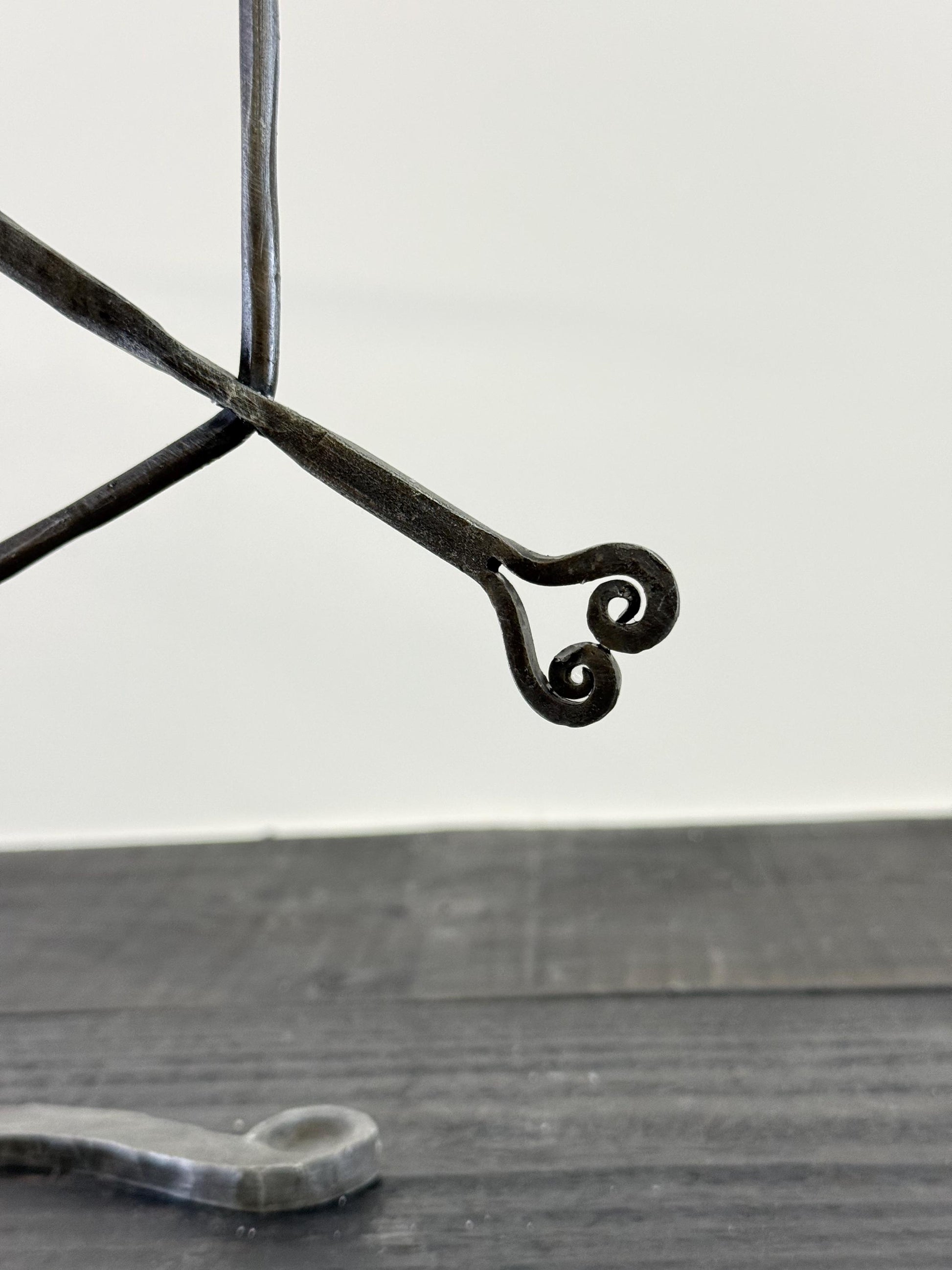 Armillary Arrow Solid Wrought Iron Sculpture