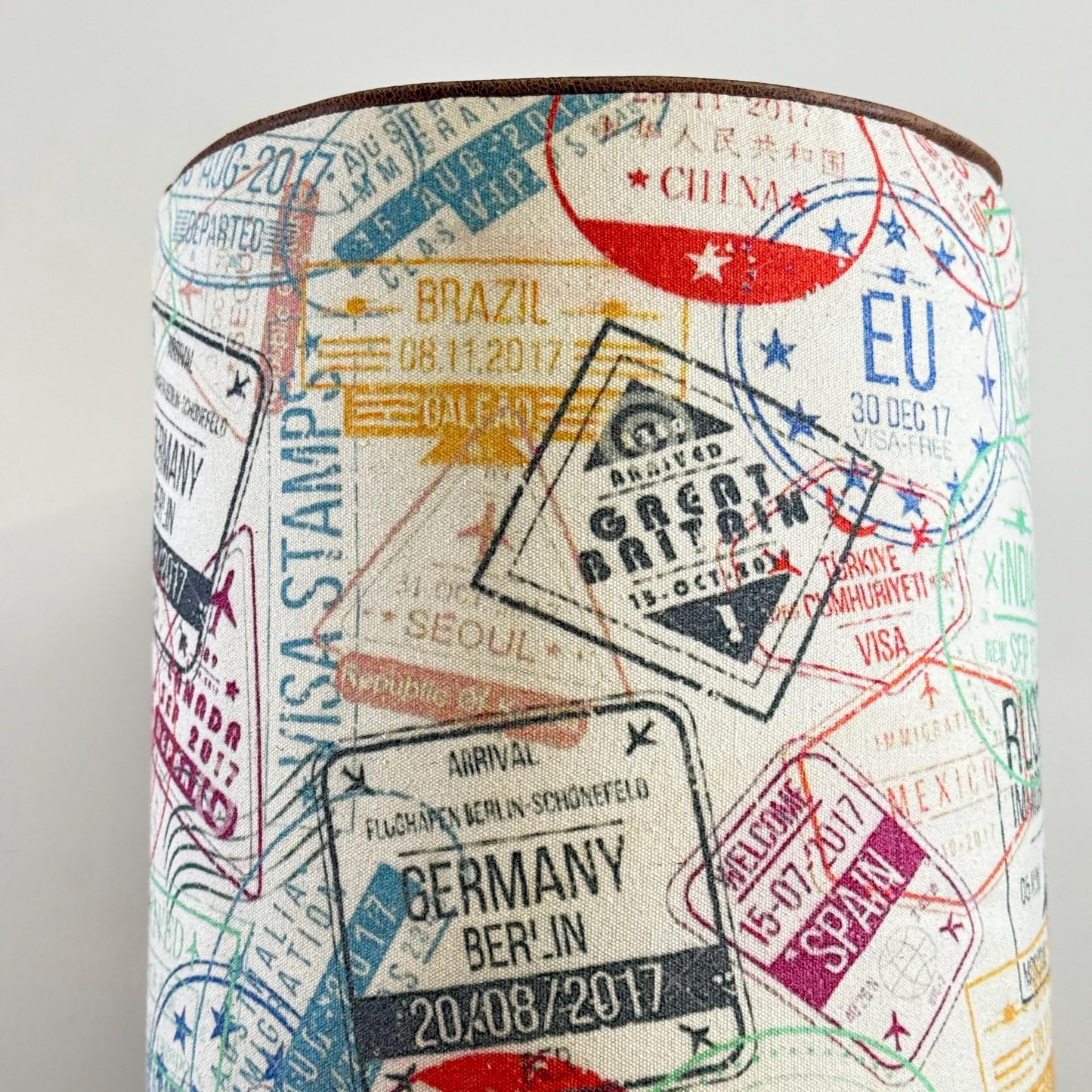 Maxlume ~ Wanderlust Pouf Solid Base Dark Brown Genuine Leather | Vintage Style | Floor Standing | Man Cave Foot Stool