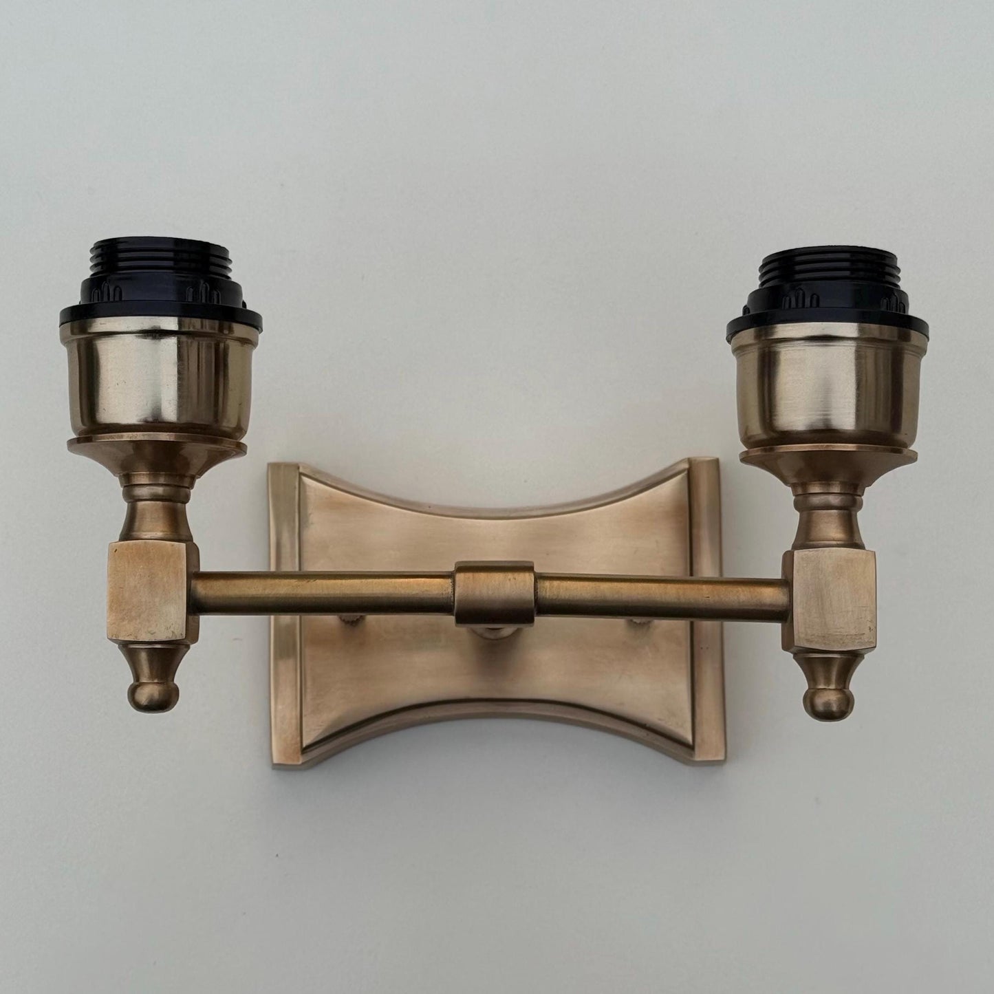 Double Antique Brass Wall Sconce Industrial Vintage Light