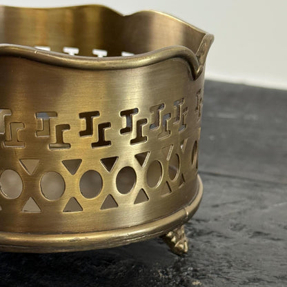 Luxury Vintage Antique Brass Wine Holder Ornante Bottle Stand Barware