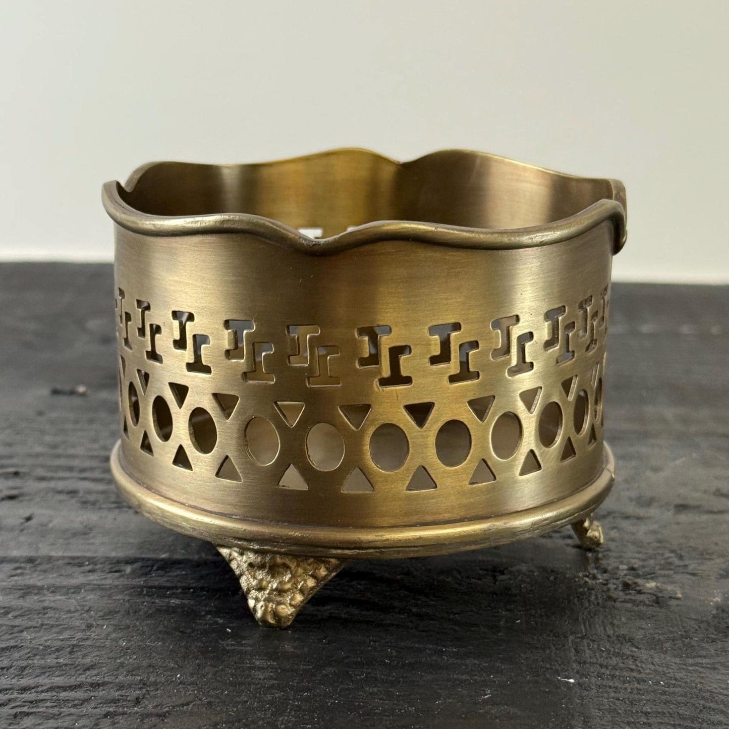 Luxury Vintage Antique Brass Wine Holder Ornante Bottle Stand Barware