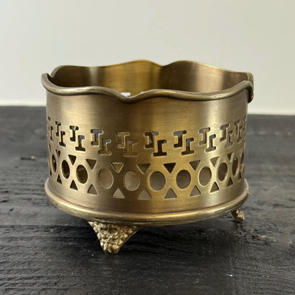 Luxury Vintage Antique Brass Wine Holder Ornante Bottle Stand Barware