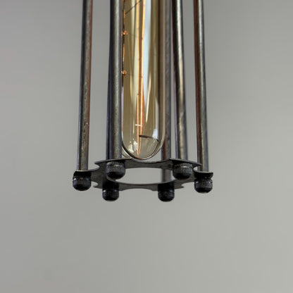 Solid Steel Cage Lampshade | Pendant Set Light ~ 12.5 Inches