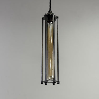 Solid Steel Cage Lampshade | Pendant Set Light ~ 12.5 Inches
