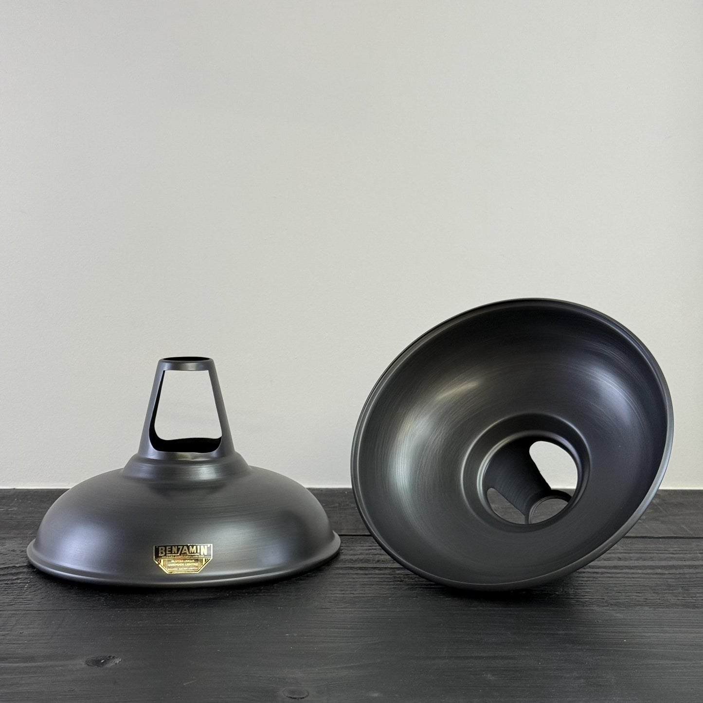 Cawston - Pewter Grey Coolicon Slotted Lampshade Pendant Set Light - 11 Inch