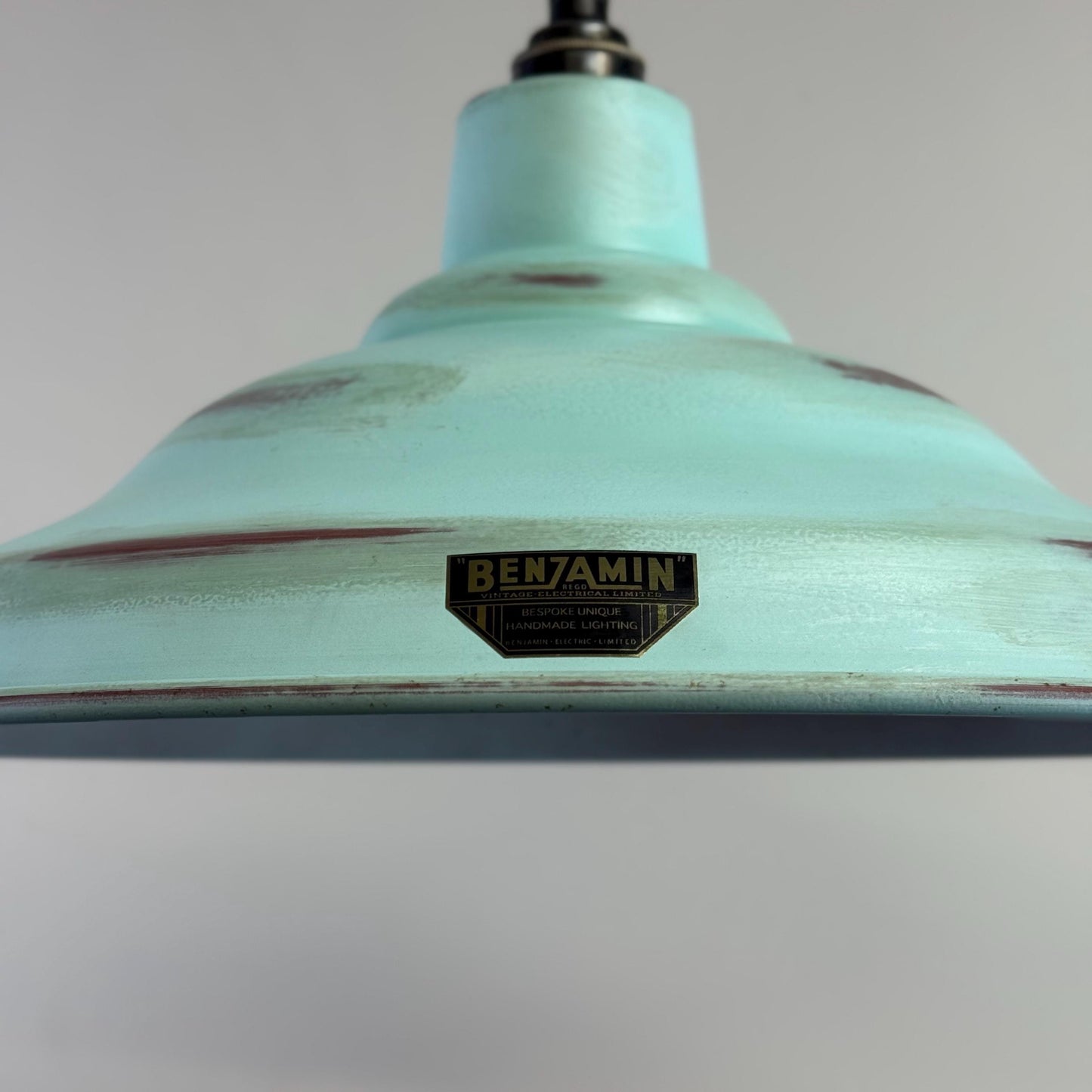 Bawsey ~ Copper Green Verdigris Lampshade Pendant Ceiling Light ~ 16 Inch