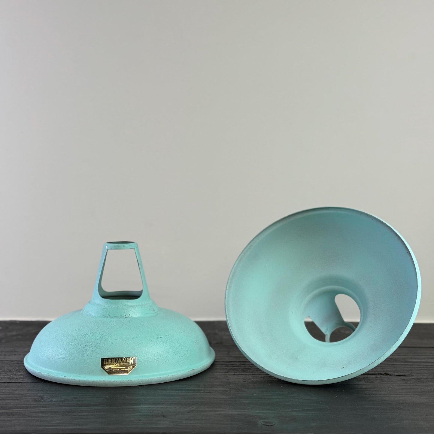 Cawston - Copper Verdigris Patina Finish Slotted Lampshade Pendant Ceiling Light - 11 Inch