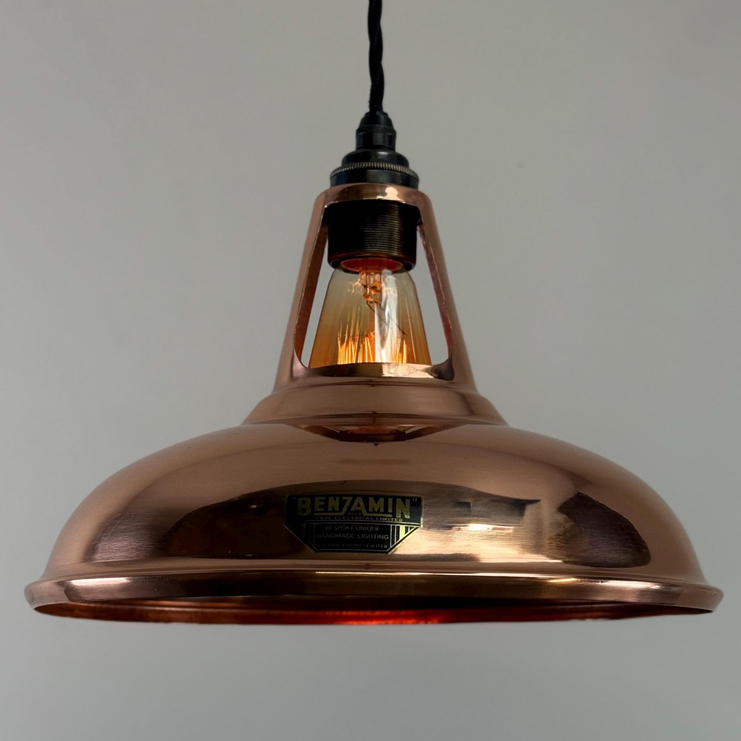 Cawston - Genuine Solid Copper Slotted Lampshade Pendant Ceiling