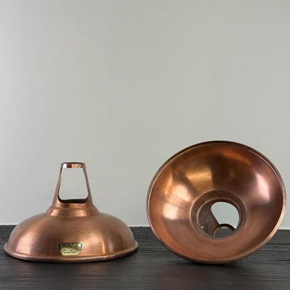 Cawston - Antique Copper Coolicon Slotted Lampshade Pendant Ceiling Light - 11 Inch