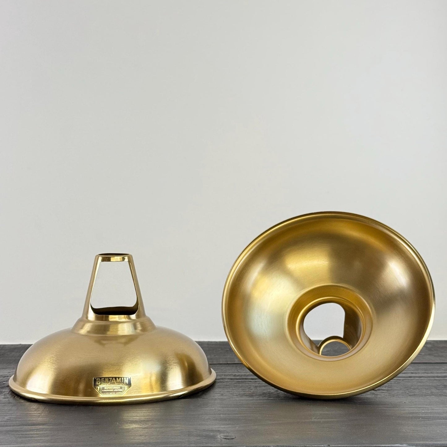 Cawston - Antique Brushed Brass Coolicon Slotted Lampshade Pendant Ceiling Light - 11 Inch