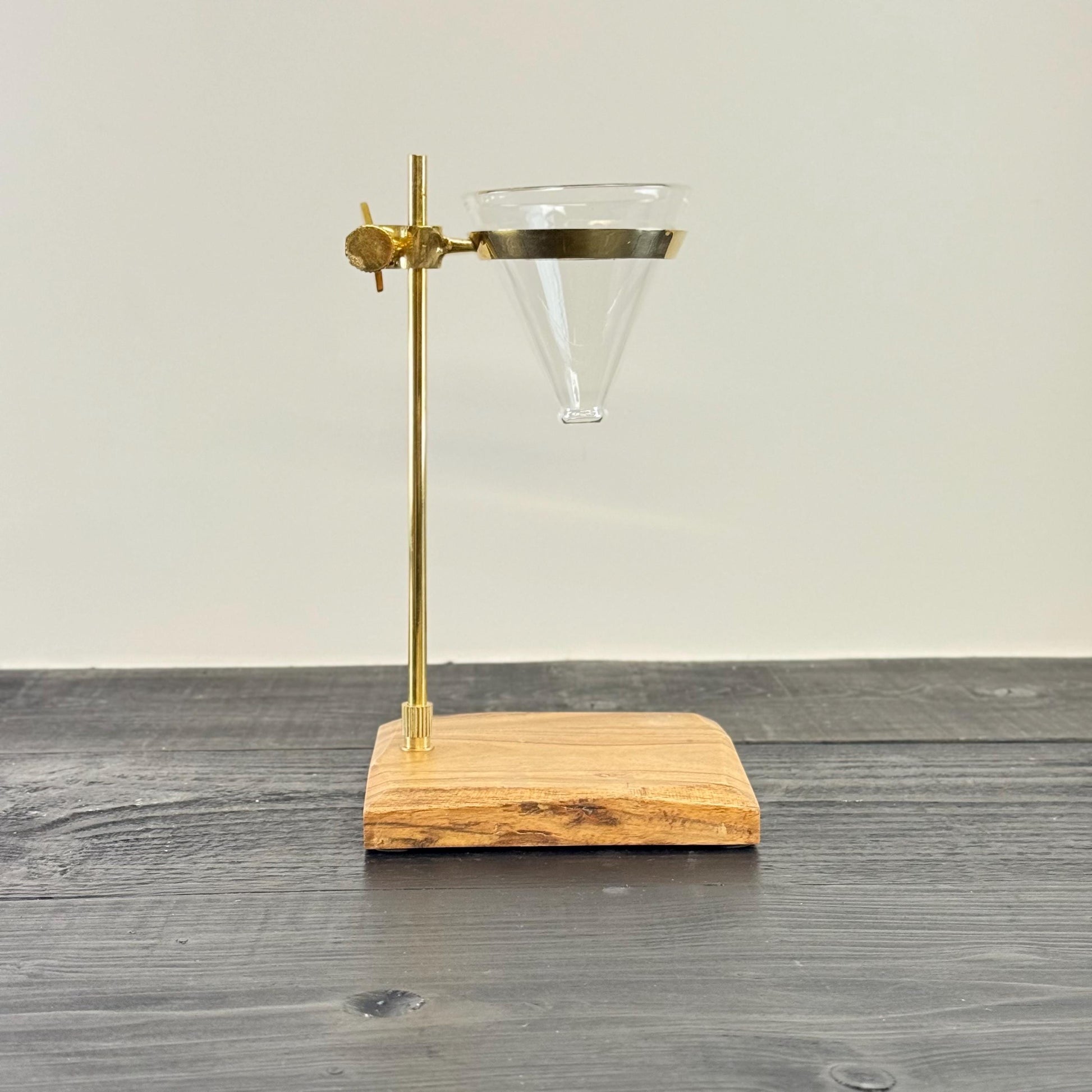 Slow Drip Coffee Pourer | Pour Over Drip Gourmet Kitchen Station Stand With Funnel & Filters | Glass Holder