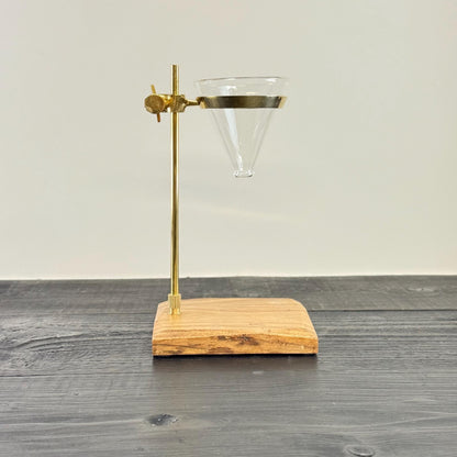 Slow Drip Coffee Pourer | Pour Over Drip Gourmet Kitchen Station Stand With Funnel & Filters | Glass Holder