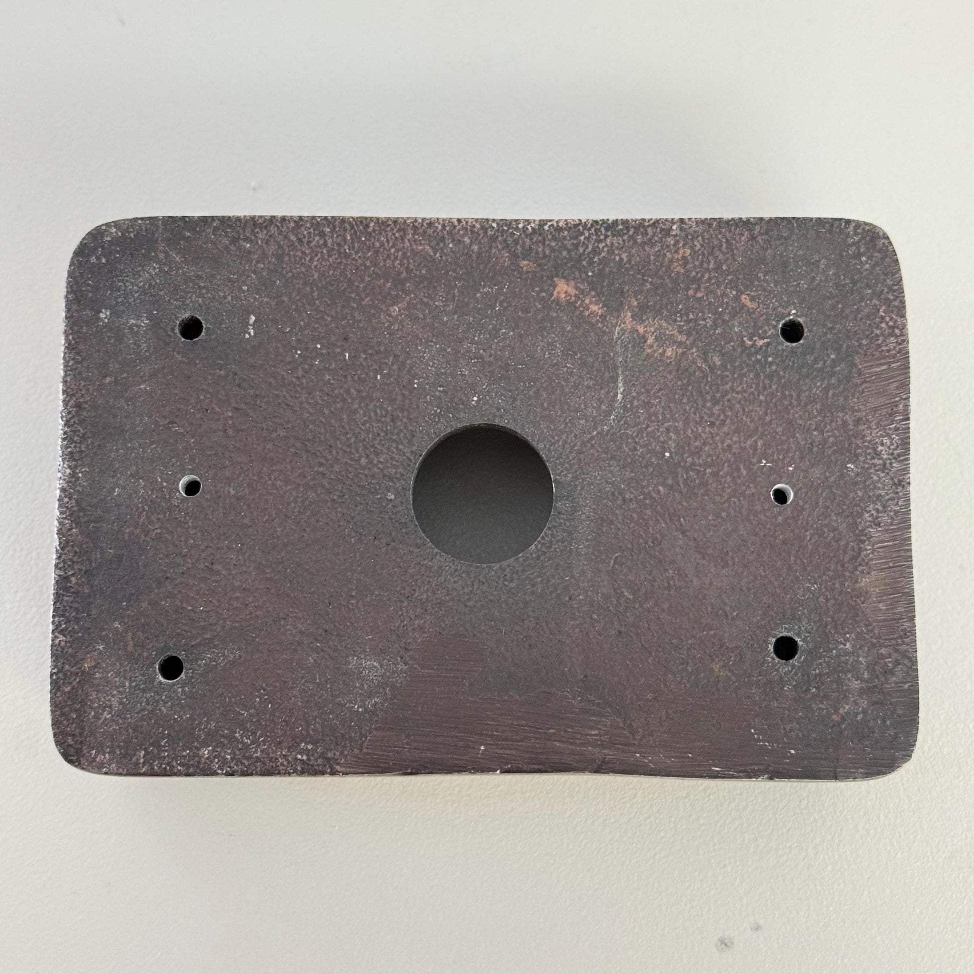 Black Nickel Double Gang Plug Socket with Industrial Antique Copper Back Conduit Box