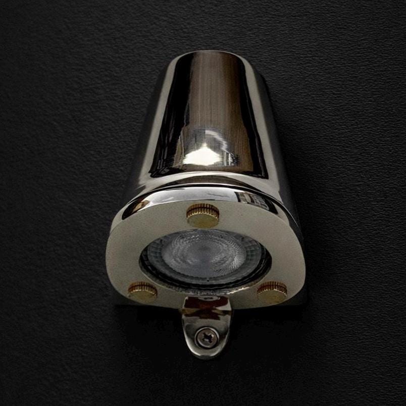 Holt ~ Solid Brass Wall Light ~ Outdoor & Bathroom Mast Down ~ 5 Inch