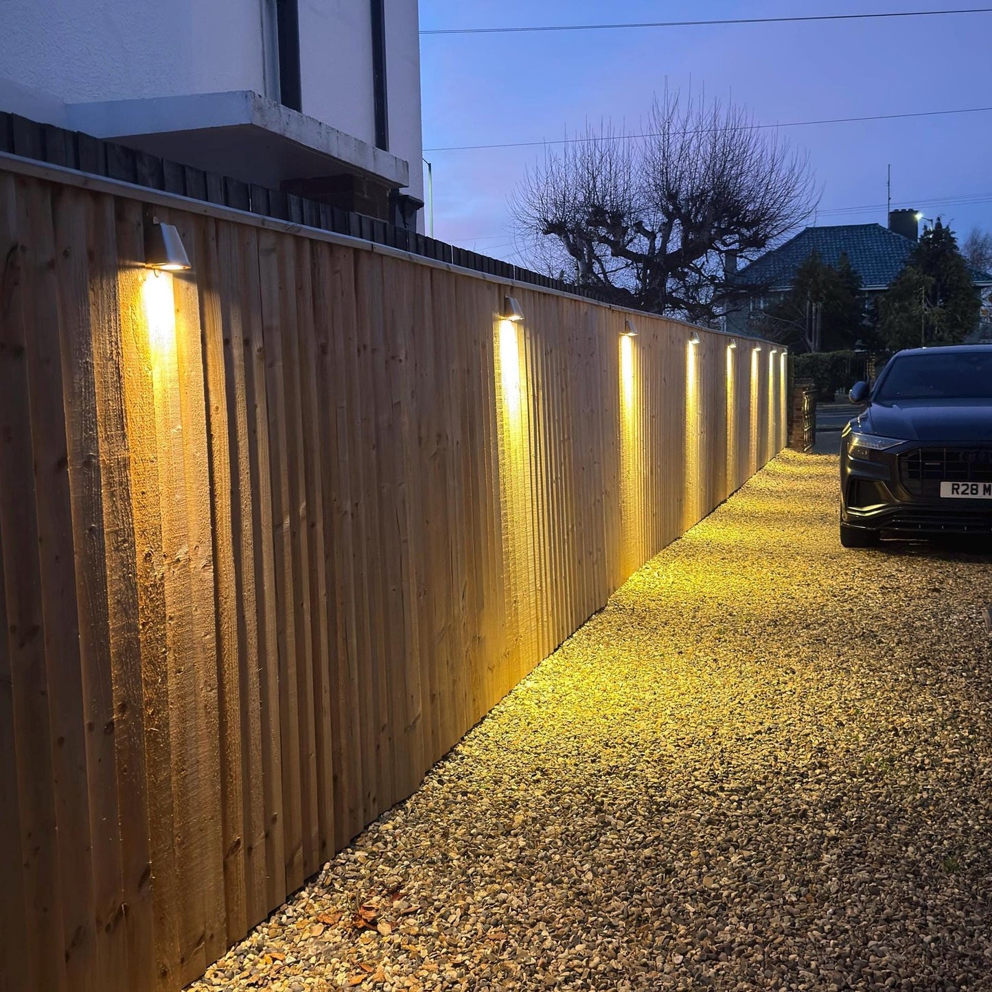 Holt ~ Solid Brass Mast Down Wall Light Mains LED Outdoor & Bathroom