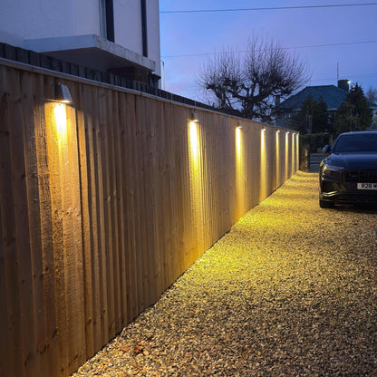 Holt ~ Solid Brass Mast Down Wall Light Mains LED Outdoor & Bathroom