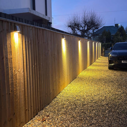 Holt ~ Raw Solid Brass Mast Down Wall Light Mains LED Outdoor & Bathroom