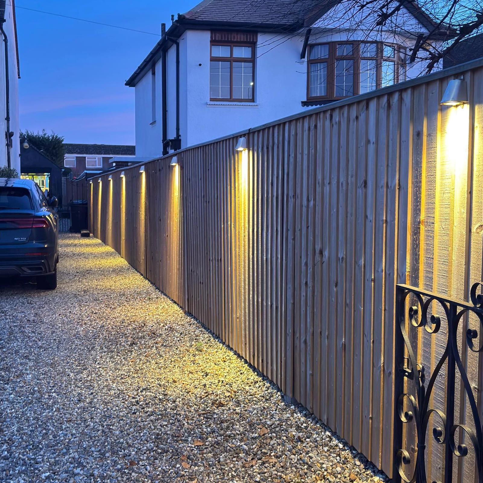 Holt ~ Solid Brass Mast Down Wall Light Mains LED Outdoor & Bathroom