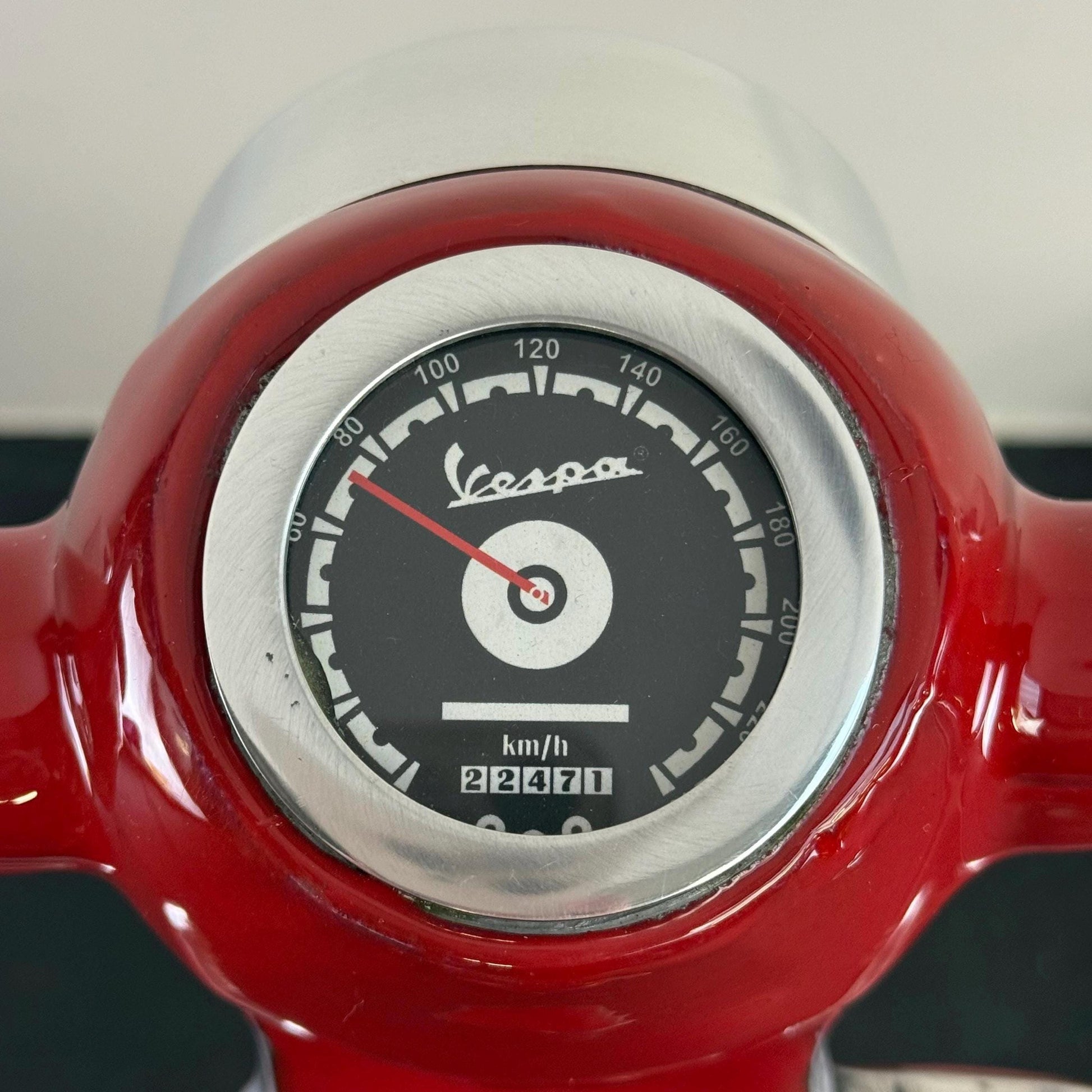 Red Scooter Table Lamp Vintage Style Bedroom Bedside Light