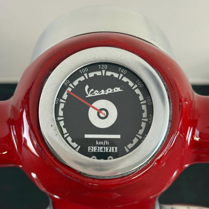 Red Scooter Table Lamp Vintage Style Bedroom Bedside Light