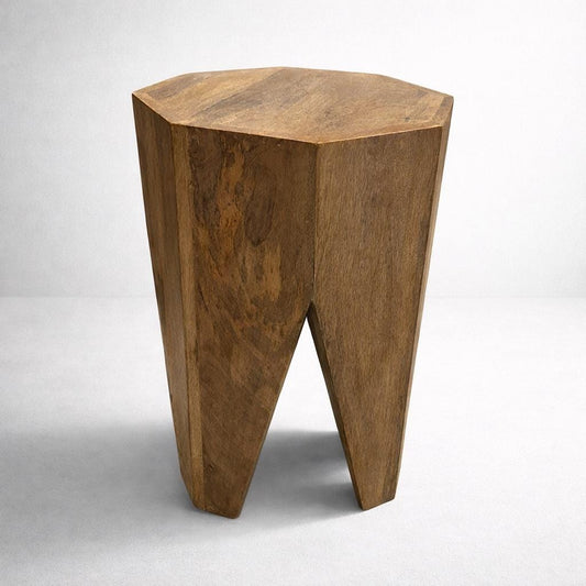 Solid Wood Side Coffee Table Retro Stool