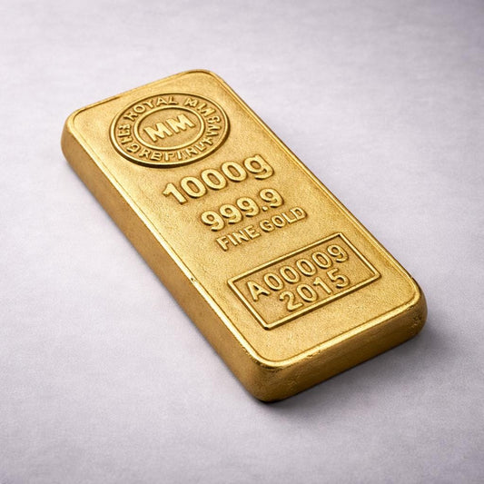 Cast Iron Gold Bullion Bar Paper Weight