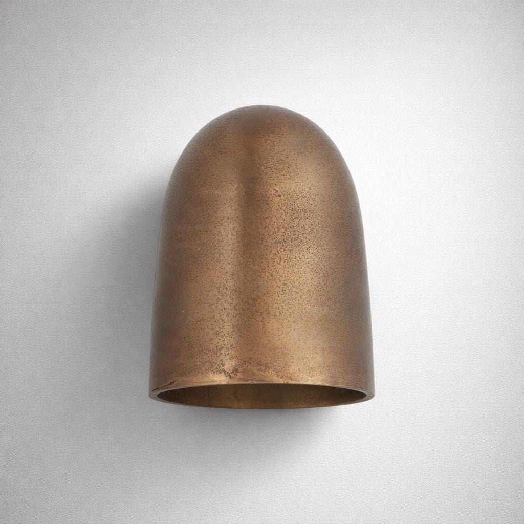 Hopton - Anitque Brass Mast Down Light Solid Cast Wall Sconce