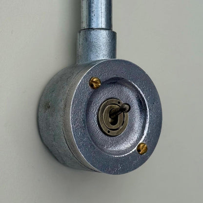 Single Gang Solid Cast Conduit Metal Conduit Light Switch Industrial 2 Way - Vintage Crabtree