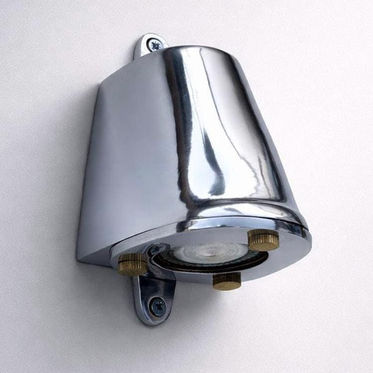 Holt ~ Polished Cast Aluminium Mast Down Light Nautical Wall Sconce Wall