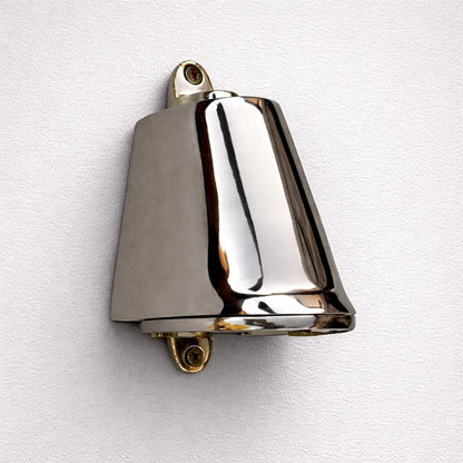 Holt ~ Solid Brass Mast Down Wall Light Mains LED Outdoor & Bathroom