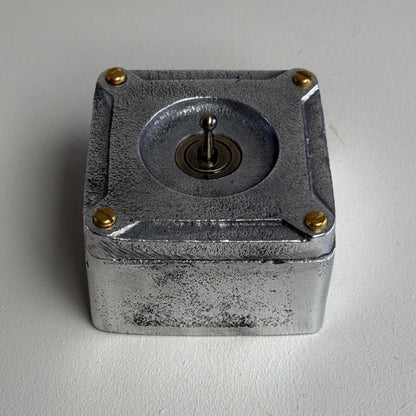 Single Gang 2 Way Conduit Surface Mounting Light Switch Solid Cast Metal Industrial ~ BS EN Approved Vintage Britmac Style