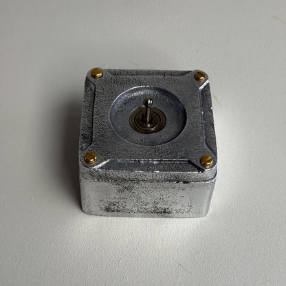 Single Gang 2 Way Conduit Surface Mounting Light Switch Solid Cast Metal Industrial ~ BS EN Approved Vintage Britmac Style