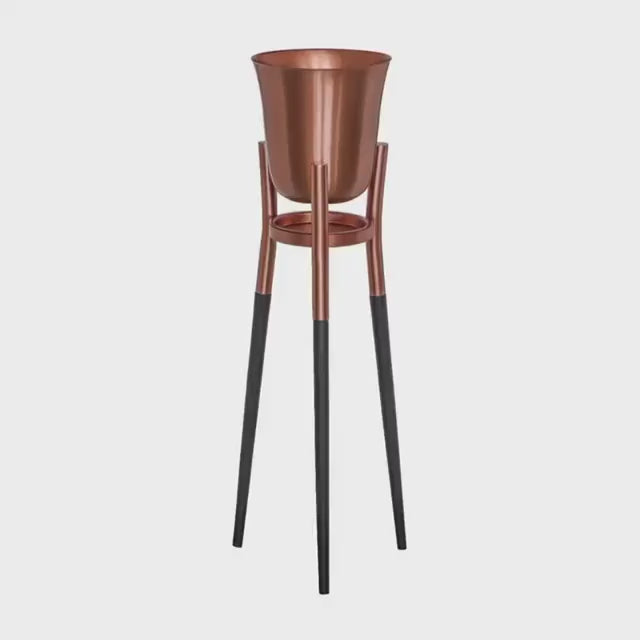 Rocket Champagne & Wine Cooler Brushed Copper ~ Floor Standing Ice Bucket
